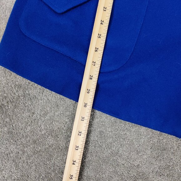 Portrait Women's Coat Size 2X Blue Wool Hooded Jacket Business Casual Office - Picture 9 of 9